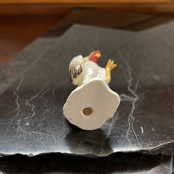 Vintage Miniature Ceramic Rooster Figurine - Picture 10 of 10